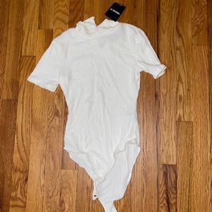 White Turtle neck bodysuit